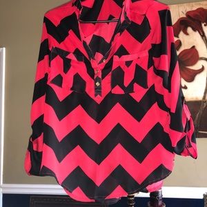 Chevron long sleeved shirt